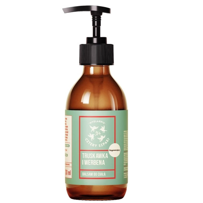 Mydlarnia Cztery Szpaki Regenerujący balsam do ciała Truskawka i Werbena 200ml