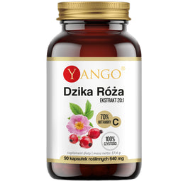 Yango Dzika róża ekstrakt 20:1 suplement diety 90 kapsułek