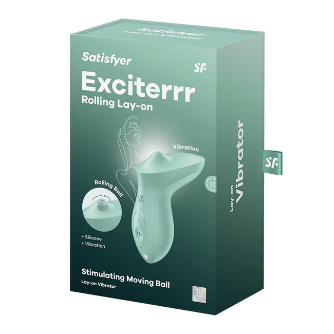 Satisfyer Exciterrr wibrator łechtaczkowy typu lay-on z koralikami Mint