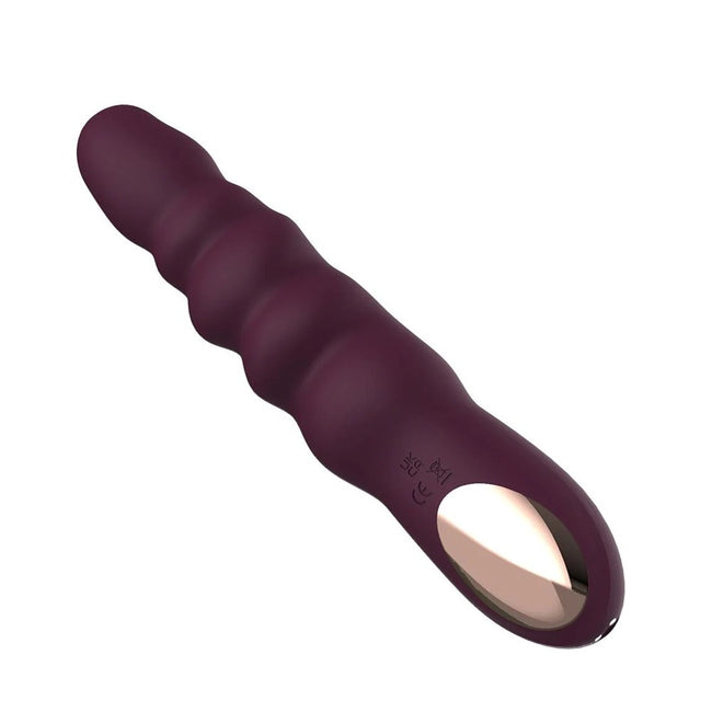 Dream Toys Essentials Ribbed Power Vibe wibrator Purple