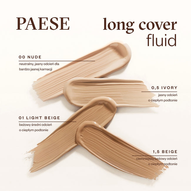 Paese Long Cover Fluid kryjący podkład do twarzy 30ml