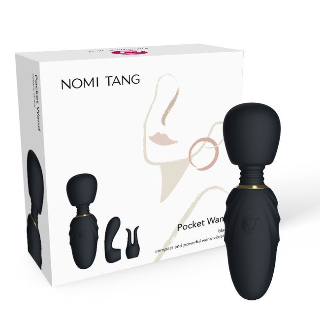 Nomi Tang Pocket Wand mini masażer łechtaczki Black
