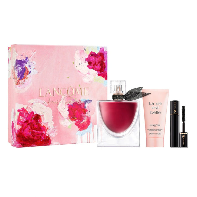 Lancome La Vie Est Belle L'Elixir zestaw woda perfumowana spray 50ml + balsam do ciała 50ml + tusz do rzęs 2ml