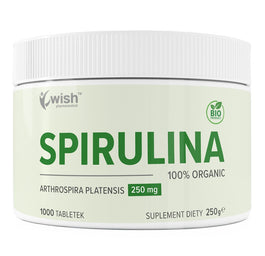 WISH Pharmaceutical Spirulina 250mg suplement diety 1000 tabletek
