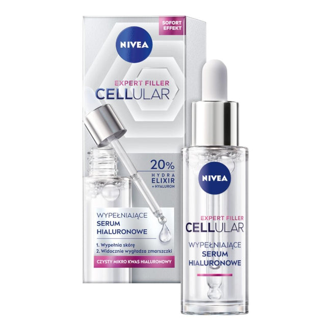 Nivea Cellular Expert Filler zestaw krem anti-age na dzień 50ml + serum wypełniające 30ml