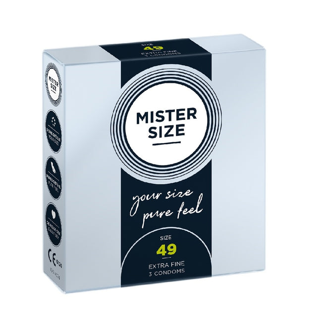 Mister Size Condoms prezerwatywy dopasowane do rozmiaru 49mm 3szt.