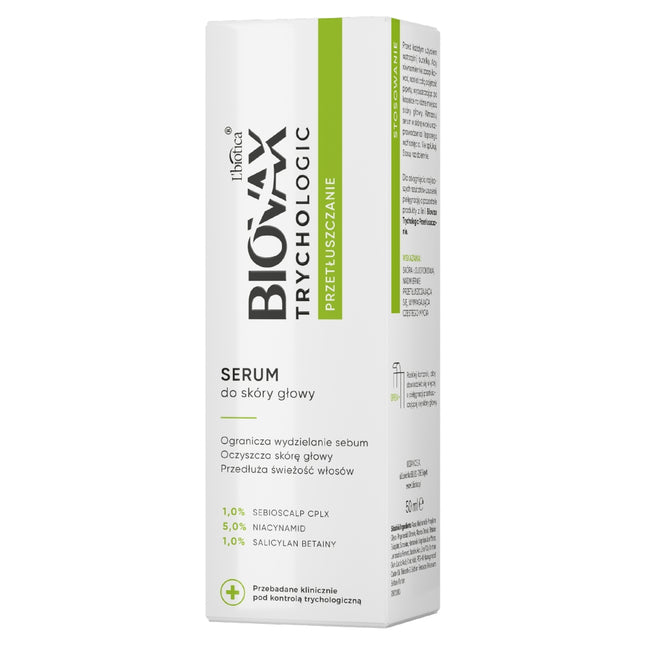 BIOVAX Trychologic Przetłuszczanie serum do skóry głowy 50ml