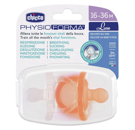 Chicco PhysioForma Luxe smoczek silikonowy uspokajający 16-36m Pomarańczowy 2szt.