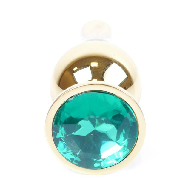 MyLove Butt Plug Collection Jewellery Gold metalowy korek analny Green