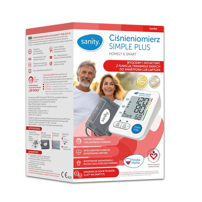 Sanity Simple PLUS ciśnieniomierz z zasilaczem TMB-2271-B