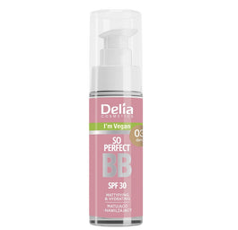 Delia So Perfect wegański krem BB z filtrem SPF30 03 Dark 30ml