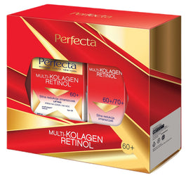 Perfecta Multi-Kolagen Retinol 60+ zestaw krem na dzień i na noc 50ml + krem pod oczy 15ml