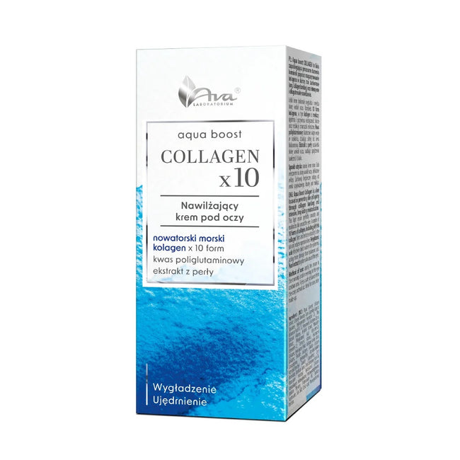Ava Laboratorium Aqua Boost Collagen x10 nawilżający krem pod oczy 15ml