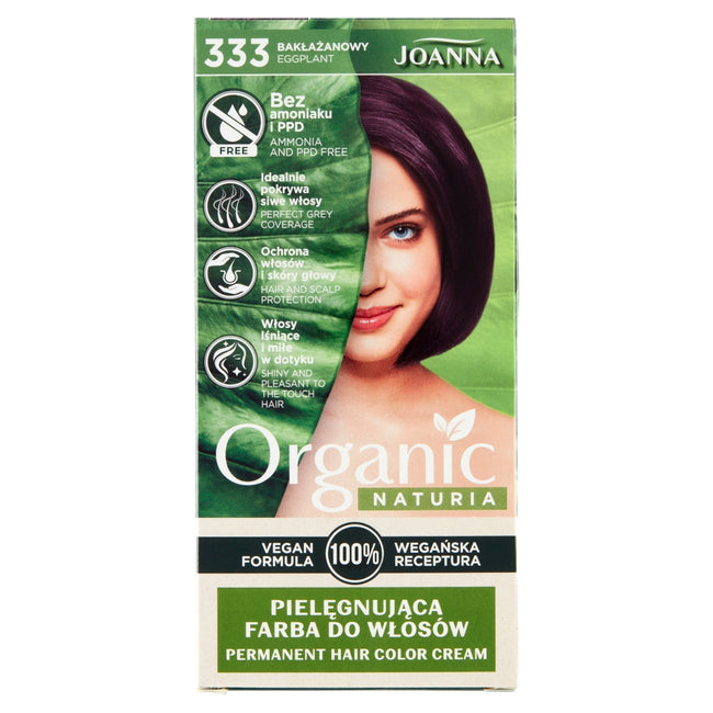 Joanna Naturia Organic pielęgnująca farba do włosów