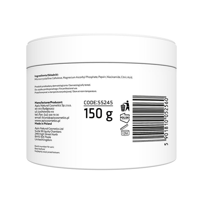 APIS Adeno-C Flash Glow enzymatyczny peeling w proszku z witaminą C 5% 150g