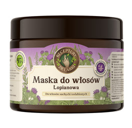 Receptury Zielarki Maska łopianowa do włosów suchych i osłabionych 300ml