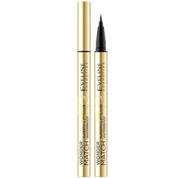 Eveline Cosmetics Wonder Match wodoodporny precyzyjny eyeliner Deep Black