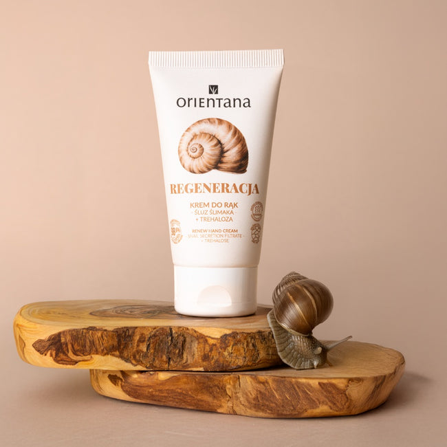 ORIENTANA Naturalny krem do rąk ze śluzem ślimaka 50ml