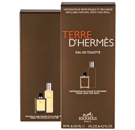 Hermes Terre D'Hermes zestaw woda toaletowa refillable spray 30ml + woda toaletowa refill 125ml