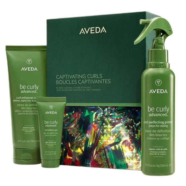 Aveda Captivating Curls zestaw krem do włosów 200ml + żel do włosów 40ml + odżywka bez spłukiwania 200ml