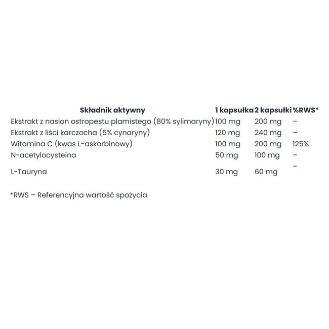 Big Nature Liver Guard suplement diety 60 kapsułek