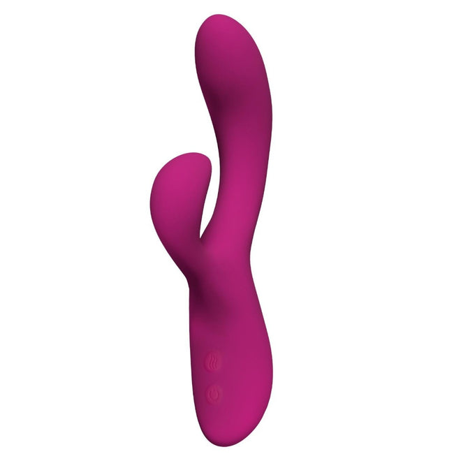 Blush Quinn Rabbit Vibrator podgrzewany podwójny wibrator Burgundy