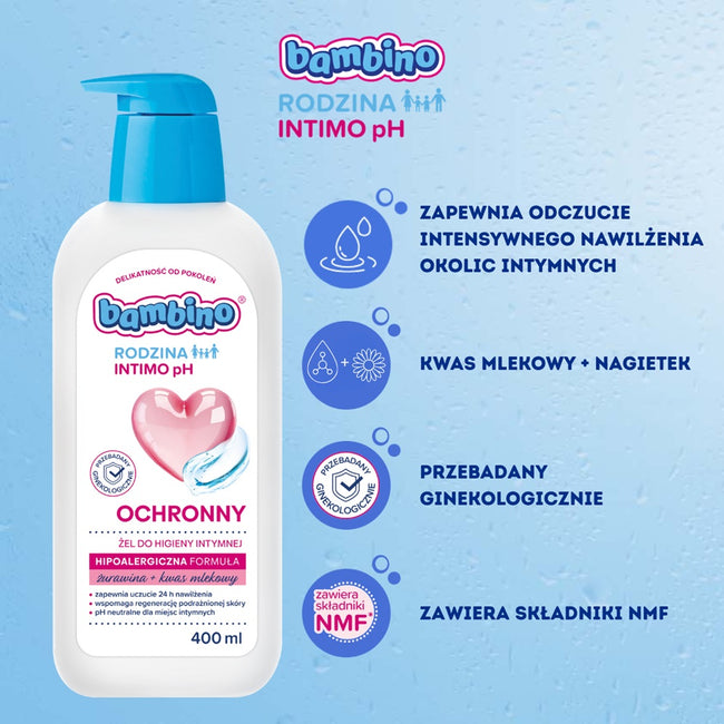 Bambino Rodzina Intimo pH ochronny żel do higieny intymnej 400ml