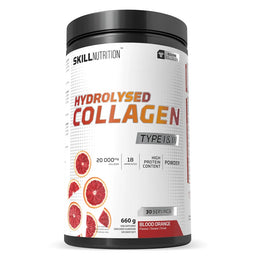 Skill Nutrition Hydrolysed Collagen Type I & III suplement diety w proszku Blood Orange 660g
