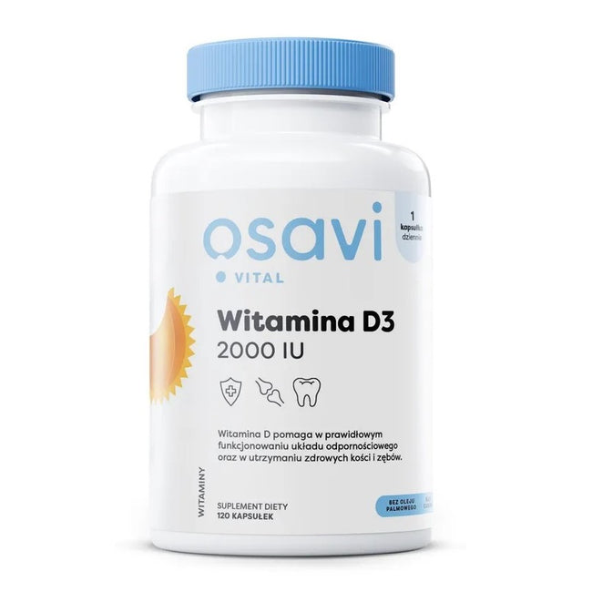 Osavi Witamina D3 2000IU suplement diety 120 kapsułek