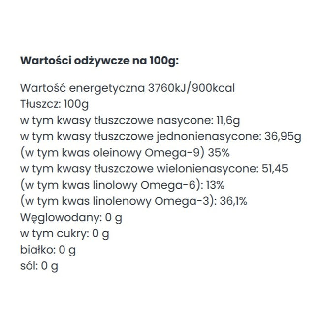 Big Nature Olej dla kobiet tłoczony na zimno 250ml