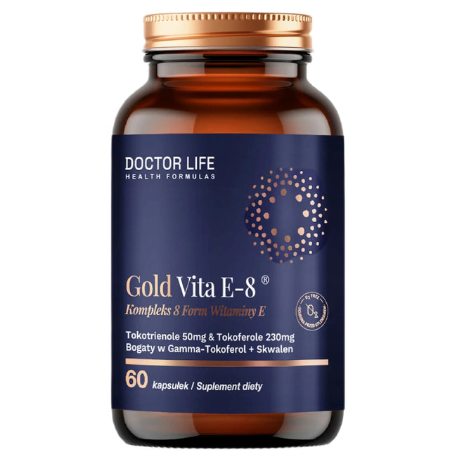 Doctor Life Gold Vita E-8 kompleks 8 form witaminy E suplement diety 60 kapsułek