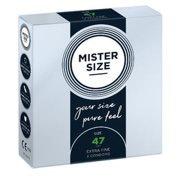 Mister Size Condoms prezerwatywy dopasowane do rozmiaru 47mm 3szt.