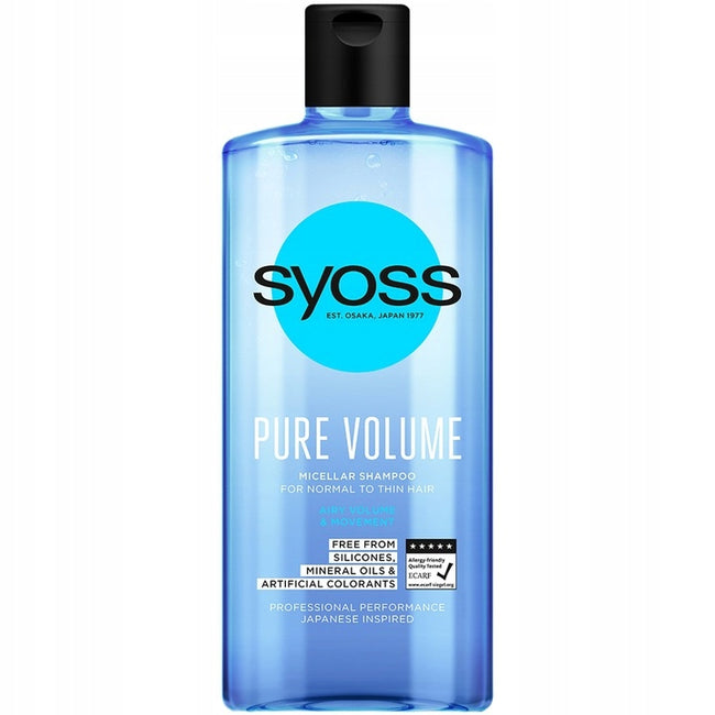 Syoss Pure Volume szampon micelarny do włosów normalnych i cienkich 440ml