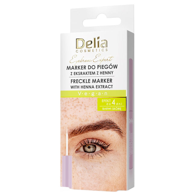 Delia Eyebrow Expert marker do piegów z ekstraktem z henny 4ml