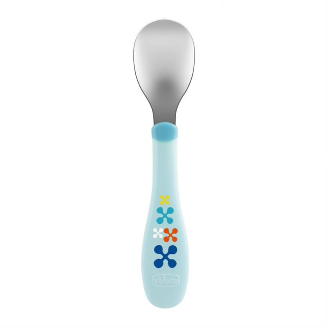 Chicco Metal Cutlery sztućce metalowe 18m+ Niebieskie