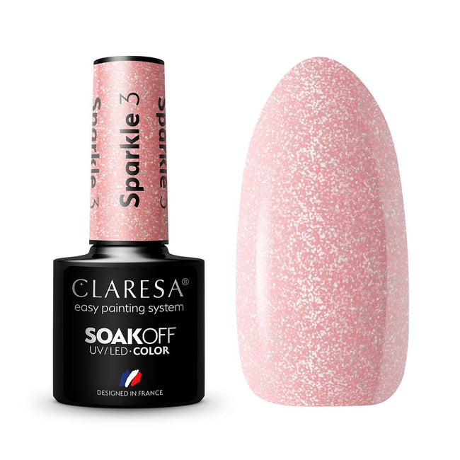 Claresa Soak Off UV/LED Sparkle lakier hybrydowy 5g