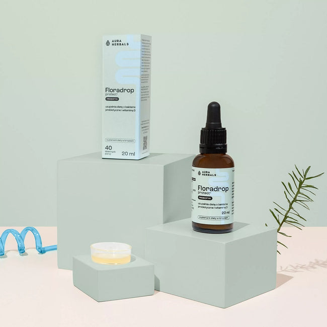 Aura Herbals Floradrop protect¹ probiotyk suplement diety w kroplach 20ml