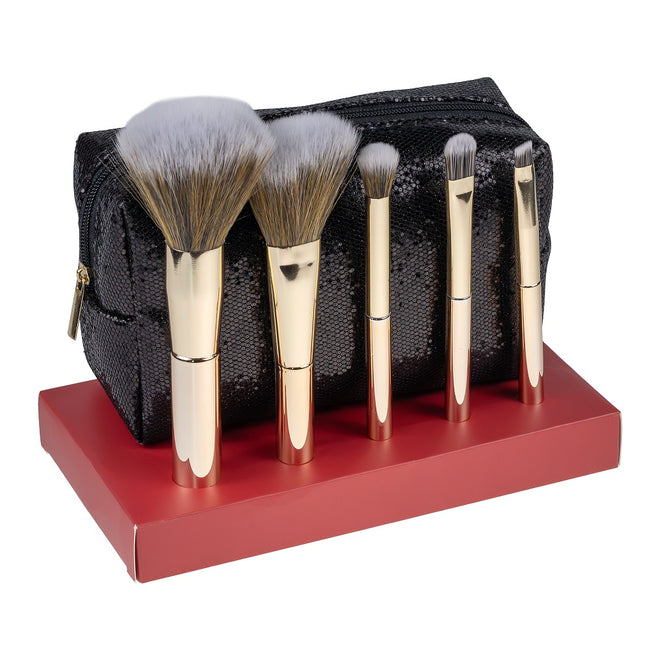 Inter Vion Flawless Beauty zestaw pędzli do makijażu z kosmetyczką