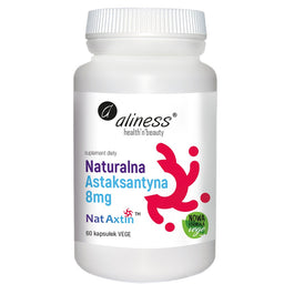 Aliness Naturalna Astaksantyna Nat Axtin 8mg suplement diety 60 kapsułek
