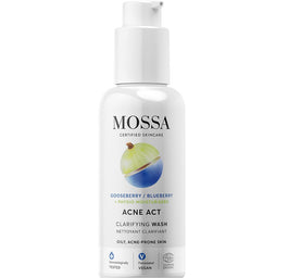 MOSSA Acne Act żel oczyszczający do skóry z niedoskonałościami z agrestem i borówką 140ml