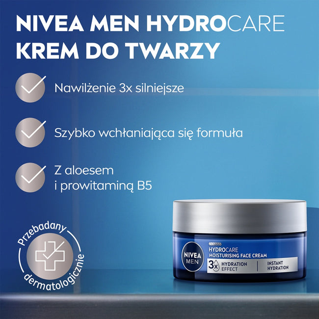 Nivea Men Hydrocare nawilżający krem do twarzy 50ml