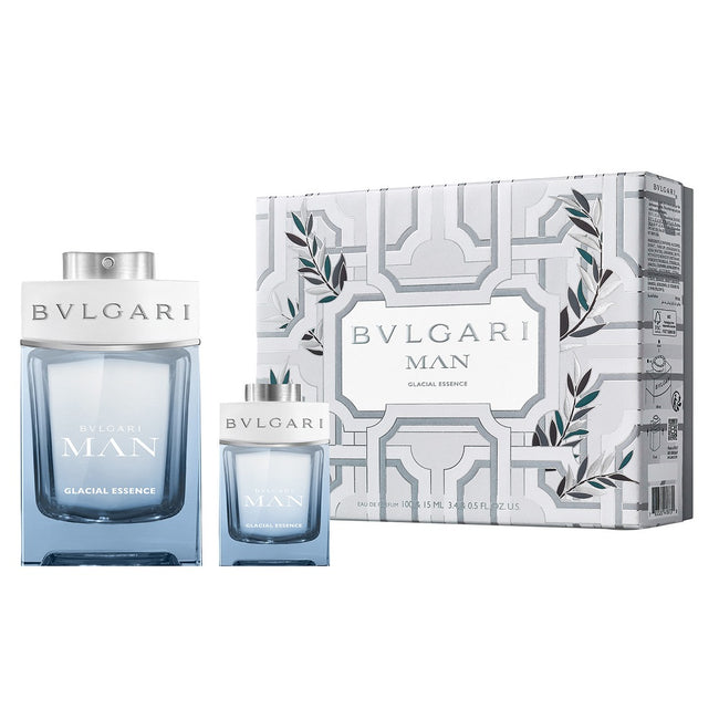 Bvlgari Man Glacial Essence zestaw woda perfumowana spray 100ml + woda perfumowana spray 15ml