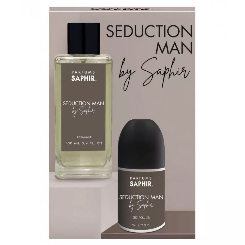 parfums saphir seduction man de saphir woda perfumowana 100 ml   zestaw