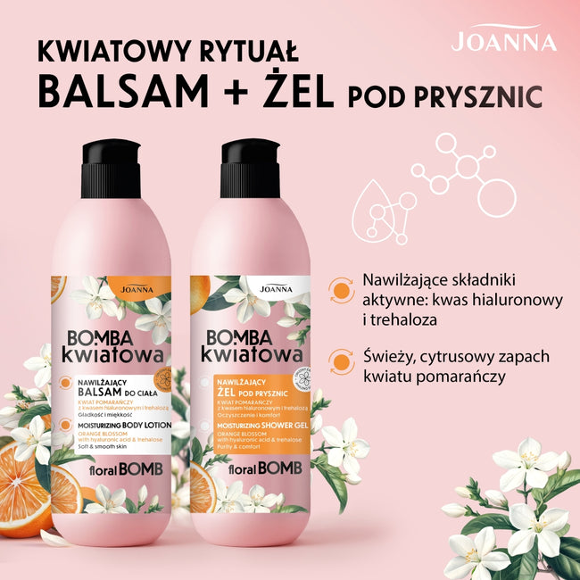 Joanna Bomba Kwiatowa nawilżający żel pod prysznic kwiat pomarańczy 500ml