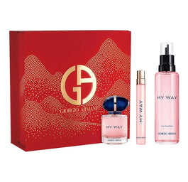 Giorgio Armani My Way zestaw woda perfumowana refill 100ml + woda perfumowana spray 30ml + woda perfumowana spray 10ml