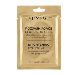 SunewMed+ Collagen Eye Pads rozjaśniające płatki pod oczy z hydrolizowanym kolagenem i drobinkami złota 1 para