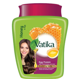 Dabur Vatika Honey & Egg maska do włosów proteiny jajeczne 500g