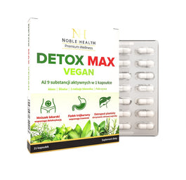 Noble Health Detox Max Vegan suplement diety 21 kapsułek