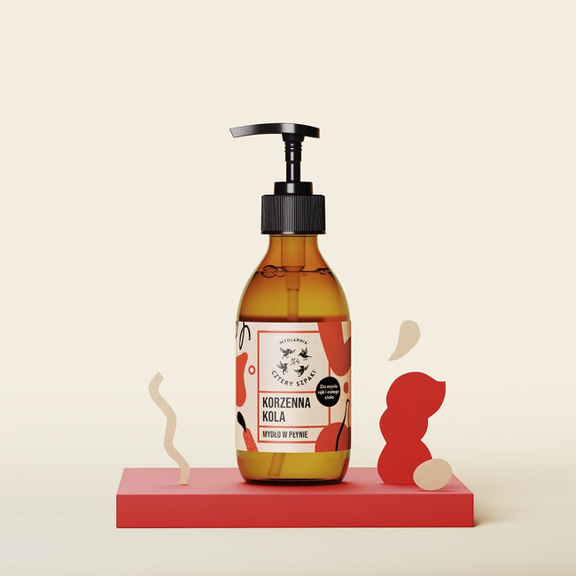 Mydlarnia Cztery Szpaki Naturalne mydło w płynie Korzenna Kola 300ml