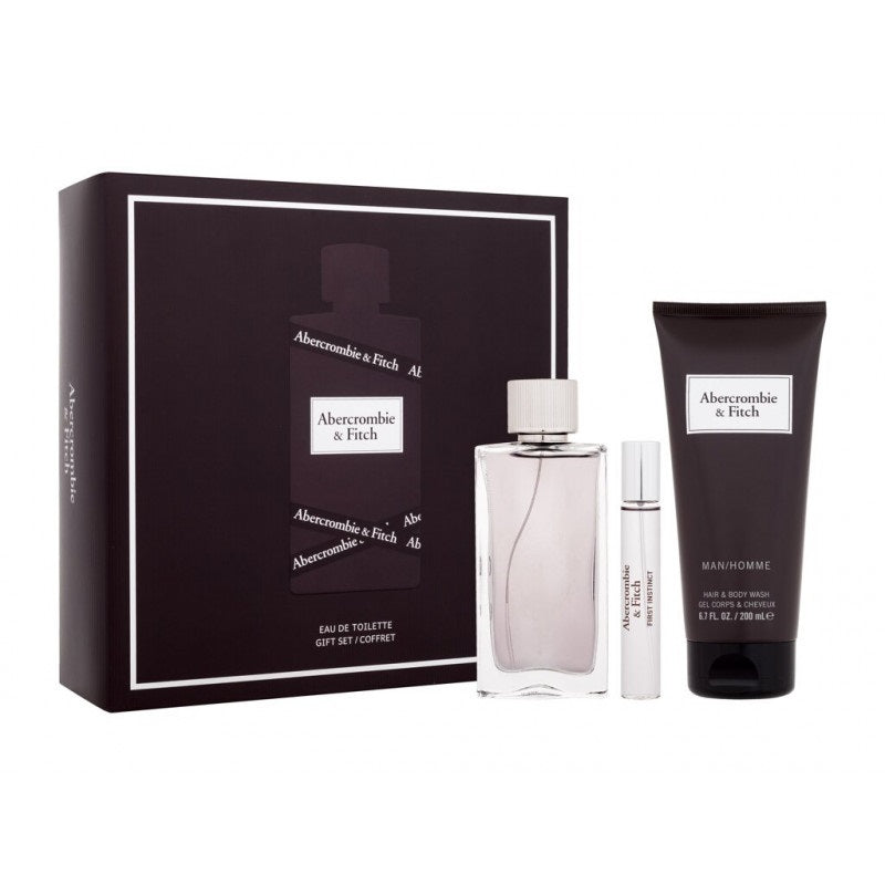 abercrombie & fitch first instinct man woda toaletowa dla mężczyzn 100 ml   zestaw 